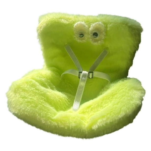 Diceymbol Doll Car Seat with Vent Clip & Stand 5.9 Inch Realistic Plush Car Seat for Dolls, Cute Vehicle Decor & Collectible Display Accessory for Doll Lovers