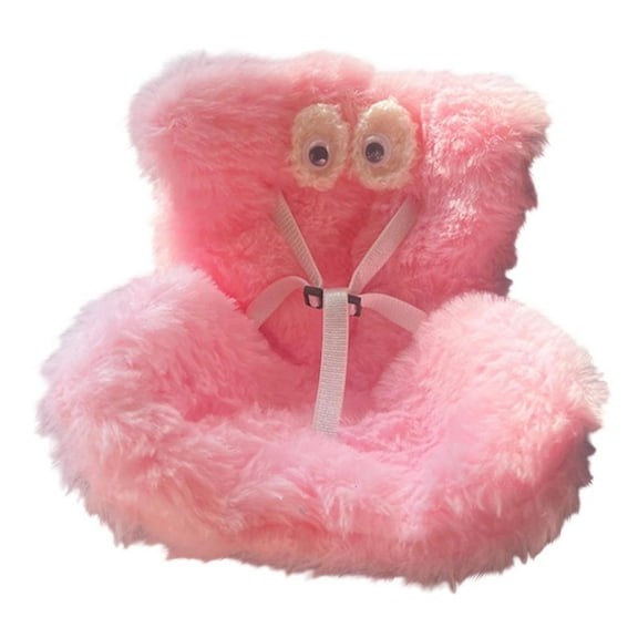 Diceymbol Doll Car Seat with Vent Clip & Stand 5.9 Inch Realistic Plush Car Seat for Dolls, Cute Vehicle Decor & Collectible Display Accessory for Doll Lovers