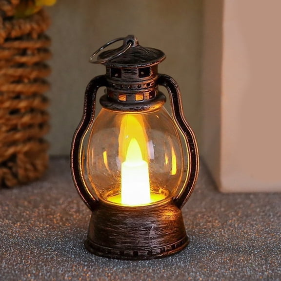 Diceymbol Electronic Flameless Candle Light Battery Operated Mini Oil Lamp Night Light for Christmas Holiday Decor, Safe Ambient Mood Lighting Indoor