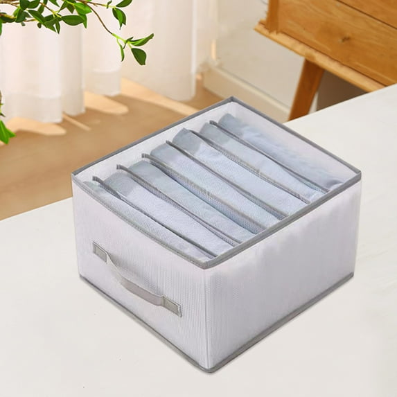 Diceymbol Foldable Clothing Storage Box Daily Necessities for The Modern Family Wardrobe Classification Container Household Clothing Bedroom Socks Pants Drawer Organizers