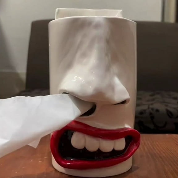 Diceymbol Funny Tissue Box With Silly Face And Goofy Nose Hilarious Prank Gift For Friends Unique Conversation Starter For Home Office Decor