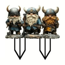 Diceymbol Garden Gnome Statue with Ground Stake Weatherproof Outdoor Decor, Funny Lawn Ornament for Yard, Patio & Flower Beds Durable Polyresin Construction