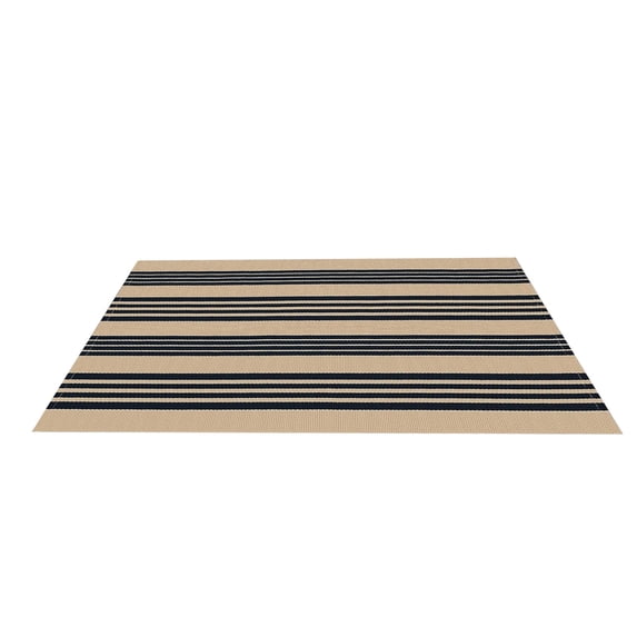 Diceymbol Gray White Striped Cotton Woven Rug Reversible Mat for Kitchen Entryway Patio Farmhouse Decor 32x20 Inch