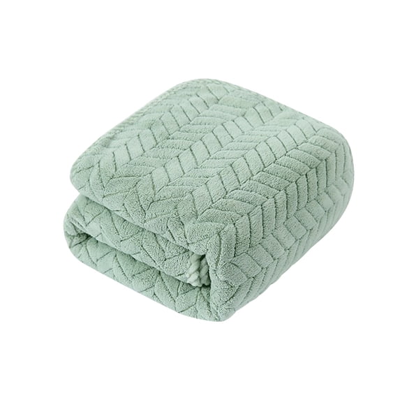 Diceymbol Green Textured Bath Towel Single Pack Soft Absorbent 30 x 14 Inch Towel for Bathroom Shower Gym