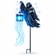 thumbnail image 1 of Diceymbol Halloween Blue LED Glowing Ghost Light Strip with Skull Lantern, 9.84 in Spooky Courtyard Garden Porch Outdoor Decorations, 1 of 10