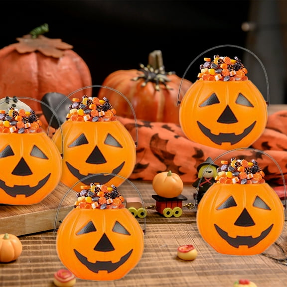 Diceymbol Halloween Candy Jars, 6-Pack Mini Cauldron Pots for Party Decor and Treats, 2.76-Inch