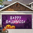 thumbnail image 1 of Diceymbol Halloween Garage Door Cover 157x73 Inch Polyester Holiday Decor 1-Piece, 1 of 8