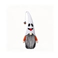thumbnail image 1 of Diceymbol Halloween Ghost Face Tall Plush Gnome Mini Pumpkin Hanging Charm for Farmhouse Backyard Fall Table Decor 16 Inch, 1 of 8