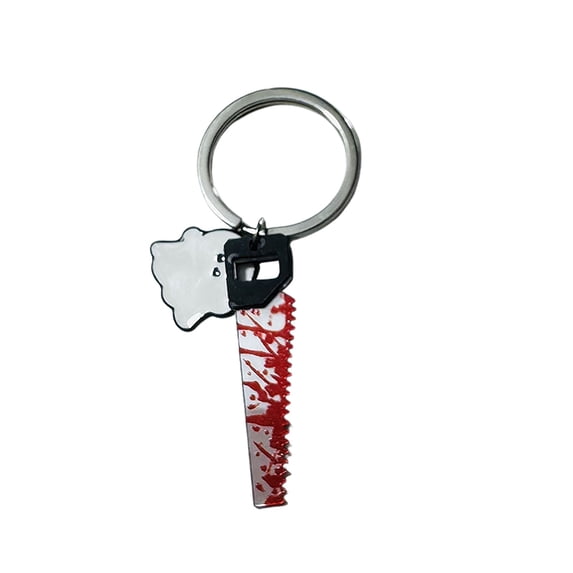 Diceymbol Halloween Ghost Knife Keychain 2 Inch Novelty Bag Charm for Backpack Keys Party Favor Decor