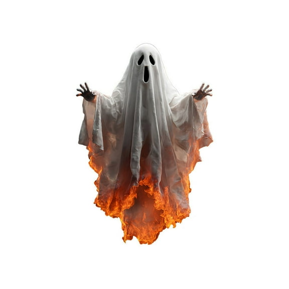 Diceymbol Halloween Ghost Window Stickers Colorful PVC Decorative Decals for Windows, Walls, and Glass Doors - Spooky Festive Decorations