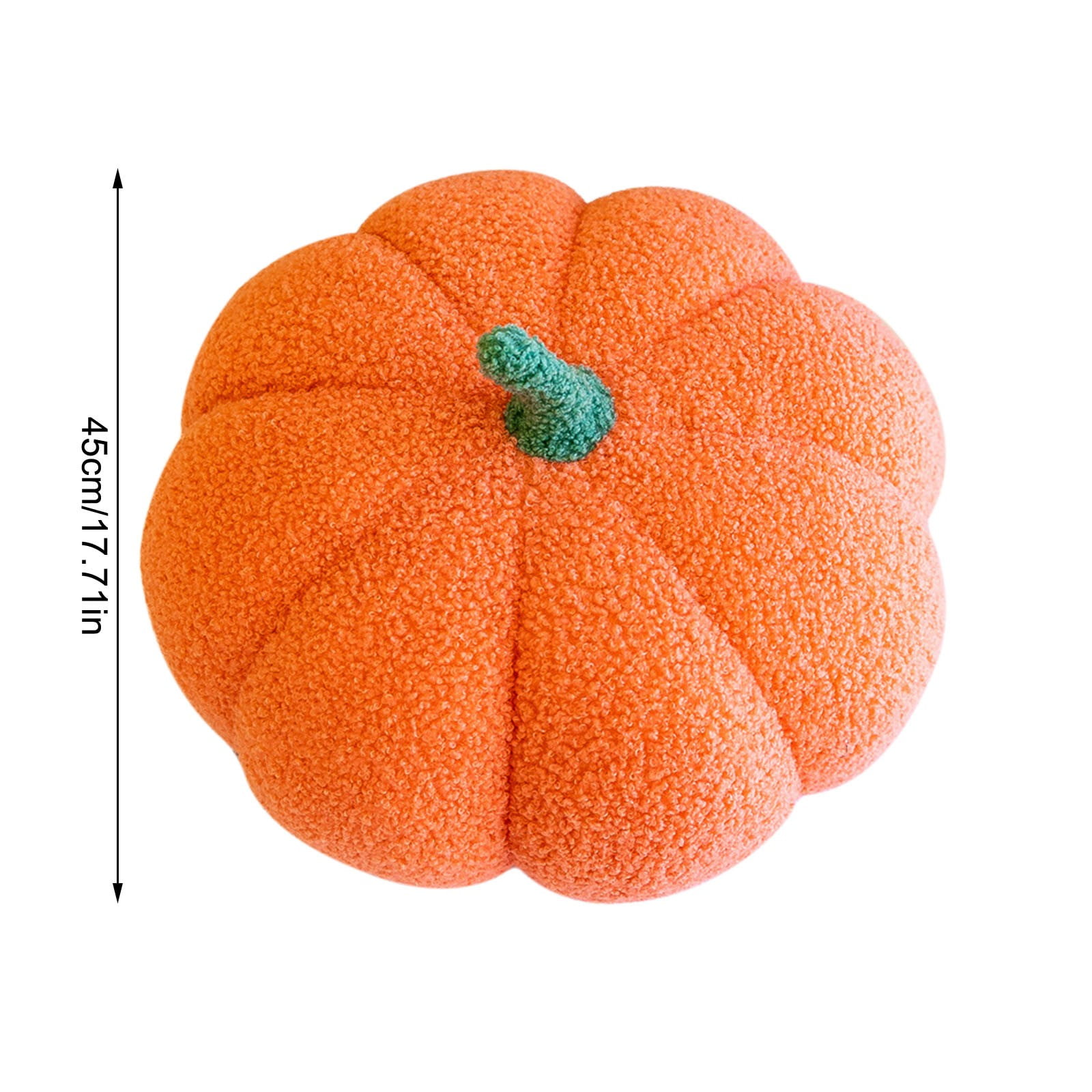 Diceymbol Halloween Knitted Pumpkin Plush Pillow Soft Halloween Cushion