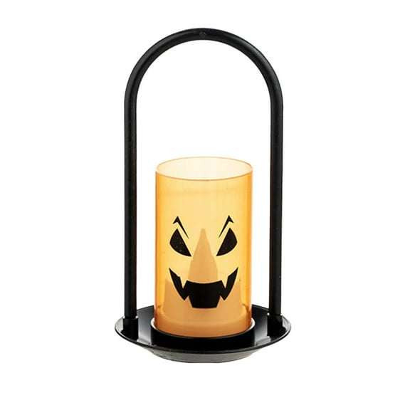 Diceymbol Halloween LED Flickering Candle Flameless Electric Tea Light with Auto Timer for Spooky Party, Spooky Manor & Tabletop Decor