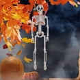 thumbnail image 1 of Diceymbol Halloween Outdoor Decor Skeleton Full Size Outdoor Skeleton Mini Plastic Skeleton Bones Skeleton Figure Decorative Skulls Kitchen Decor Halloween Skeleton Plastic Human Skull Pendant, 1 of 7