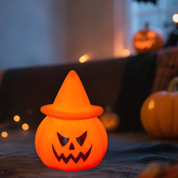 Diceymbol Halloween Pumpkin Lantern 3.81 Inch Luminous Devil Face Night Light