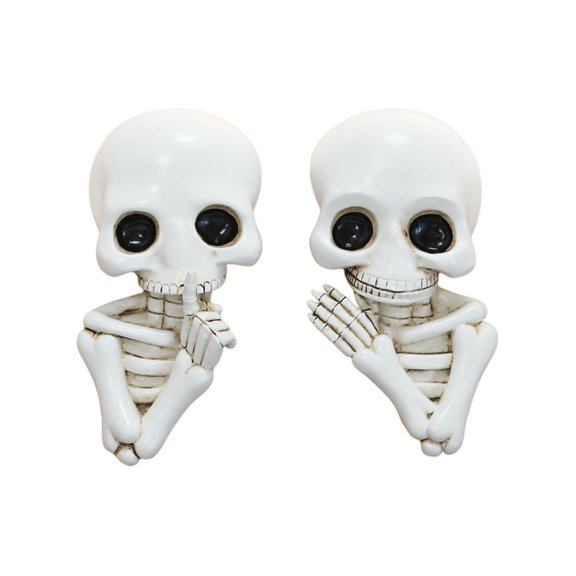 Diceymbol Halloween Resin Skull Door Hanger Gothic Praying Skeleton Wall Decor, Spooky Door Frame Sticker for Living Room, Bedroom, or Halloween Party Display