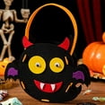 thumbnail image 1 of Diceymbol Halloween Treat Bag Soft Fabric Gift 6.69x5.51 Inch, 1 of 7