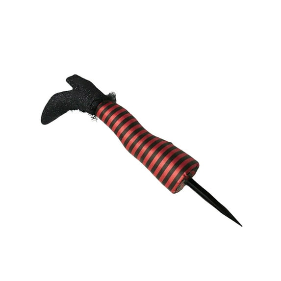 Diceymbol Halloween Witch Legs Prop 3ft Striped High Heel Decoration with Ground Spike, Spooky Lawn & Party Decoration for Trick-or-Treaters