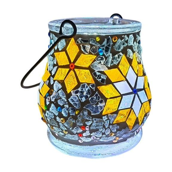 Diceymbol Illuminated Halloween Craft Jar Parent-Child DIY Project Kit with Battery Lights, Adhesive & Crystal Tiles for Festive Decor