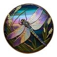 thumbnail image 1 of Diceymbol Large Dragonfly Suncatcher,Stained Glass Window Hanging, Stained Glass Window Suncatcher, Dragonfly Home Wall Art Decor for Indoor/Outdoor, Hand Multicolor Panel Sun Catcher, 1 of 6