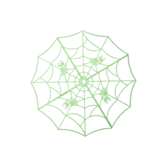 Diceymbol Large Metal Spider Web Gothic Wall Hanging Foldable Storage for Patio Covered Outdoor Halloween Decorations 24 Inch