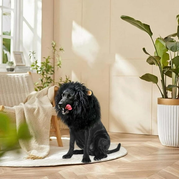 Diceymbol Mane Wig For Dogs With Ears Funny Pet Costumes For Halloween Christmas Dog Party Costumes Funny Lion Head Covers Amusing