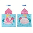 thumbnail image 1 of Diceymbol Mermaid Print Hooded Beach Poncho Microfiber Quick Dry Double Sided Print Wearable Beach Towel For Summer Beach Pool Bath Travel Outdoor Use 29.5X59.05 Inches, 1 of 5