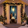 thumbnail image 1 of Diceymbol Merry Christmas Door Cover Tapestry Party Decor 35x71in, 1 of 8
