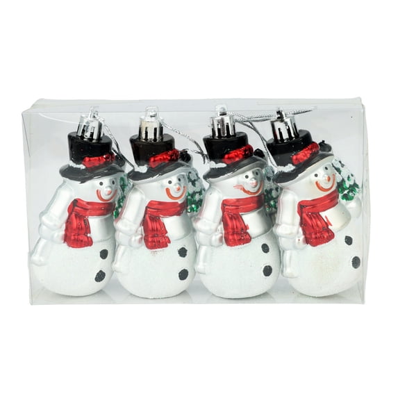 Diceymbol Mini Chandelier Ornament Christmas Pendant Retro Old Decoration Santa Snowman Pendant Christmas Tree Decoration 4pc Christmas Ornaments