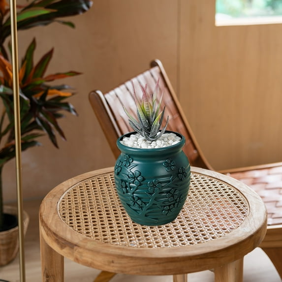 Diceymbol Mini Imitation Ceramic Vase 5-Inch Decorative Container for Fresh/Dried Flowers Tabletop Centerpiece Stylish Home Accent Piece