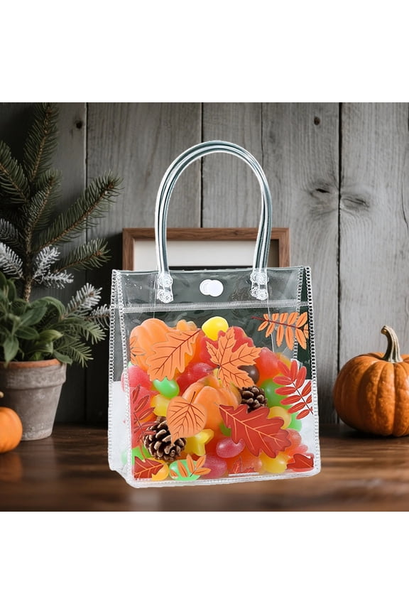PVC Transparent Tote Handbag Waterproof Clear Plastic Bag for Travel Security Checks, Cosmetics Storage and Beach Pool Use