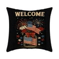 thumbnail image 1 of Diceymbol Patriotic Square Pillow Cover Machine Washable Polyester Cushion Case for Memorial Day Decor, 1 of 8