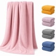 thumbnail image 1 of Diceymbol Quick Dry Bath Towels Set of 4 30 x 12 Inch Pink Ribbed Soft Towels for Bathroom Shower Gym, 1 of 7