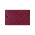 thumbnail image 1 of Diceymbol Red Quilted Diamond Anti-Fatigue Floor Mat Non Slip Waterproof Rug for Kitchen Walkway Home Decor 31x20 Inch, 1 of 8