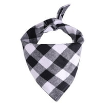 Diceymbol Reversible Plaid Dog Bandana Soft Fabric Triangle Scarf for Small/Medium/Large Pets, Perfect for Birthdays/Weddings/Travel