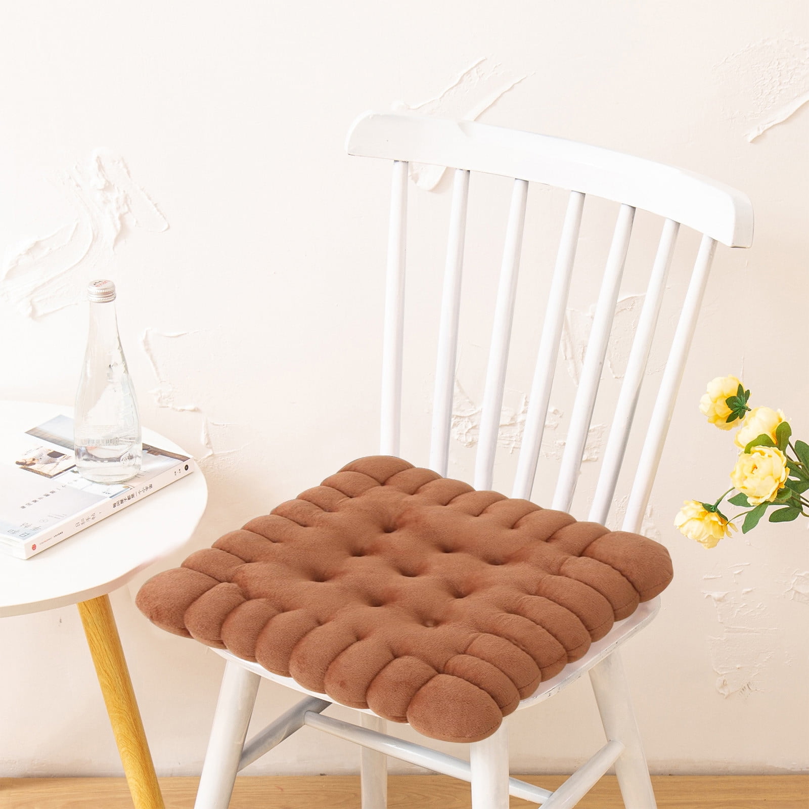 Diceymbol Seat Cushions Tufted Corduroy Floor Cushions For Living Room Soft Thicken Seating Cushion Tatami For Living Room Sofa Kids Outdoor Patio Furniture Cushions Solid Color Simple Cushion