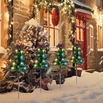 Diceymbol Solar Christmas Tree Light LED Powered Outdoor Garden Decoration with 2 Lighting Modes, Automatic Solar Powered Festive String Lights