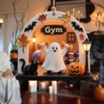 thumbnail image 1 of Diceymbol Spooky Cute Halloween Hanging Ornaments Friendly Ghost Scene Decor with Lantern and Cat Designs for Halloween Tree Home Decor and Seasonal Display, 1 of 7