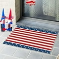 thumbnail image 1 of Diceymbol USA Flag Welcome Mat Durable Nylon Front Porch Entry Rug, Fade-Resistant Patriotic Design Perfect for Indoor and Outdoor Use All Year Round, 1 of 7