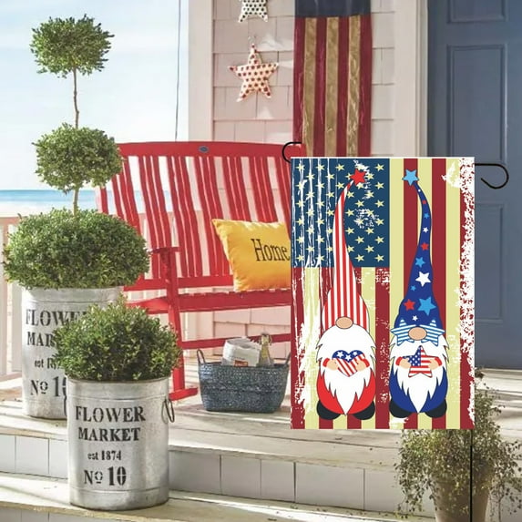 Diceymbol USA Garden Flag Double-Sided 12x18 Inch American Flag, All-Weather Outdoor Decor for 4th of July & Patriotic Display