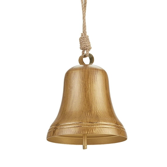 Diceymbol Vintage Iron Cow Bells&nbsp;Distressed Christmas Hanging Decor with Sturdy Rope for Porch Mantel Holiday Farmhouse Style Jingling Bell