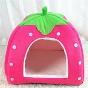 Diceymbol Winter Indoor House Folding Yurt Tent - Extra Large Insulated Pet Shelter with Thick Padding for Cats & Dogs Up to 8.8 Pounds