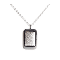 thumbnail image 1 of Dichroic Silver and Gray Fused Glass Necklace, 1 of 1