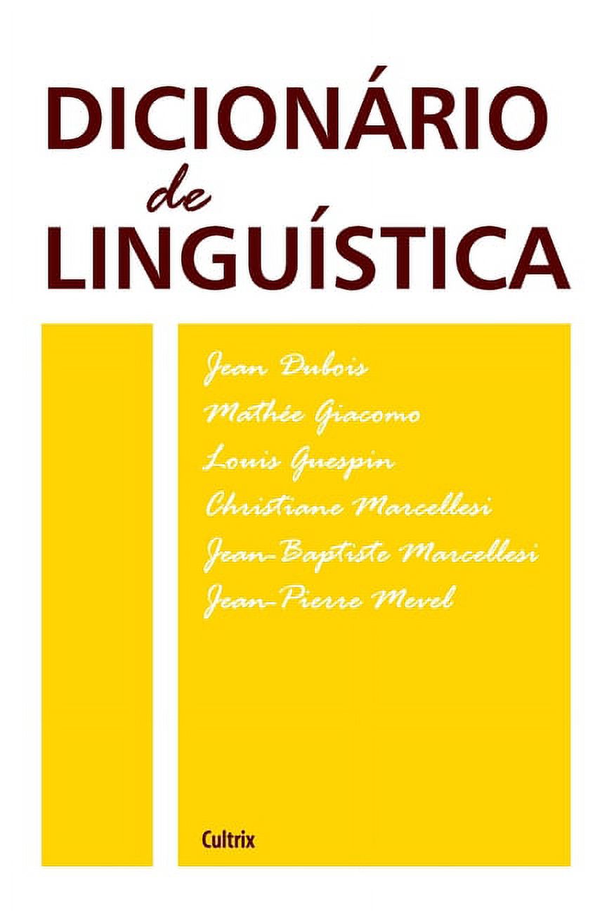 Dicionário De Linguística (Paperback) - image 1 of 1