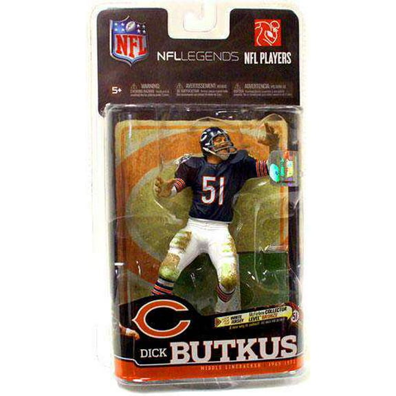 Dick Butkus Action Figure Blue Jersey Sports Picks Legends Series 6