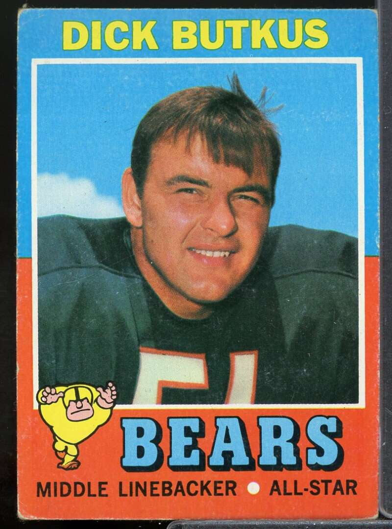Dick Butkus Card 1971 Topps #25 - Walmart.com