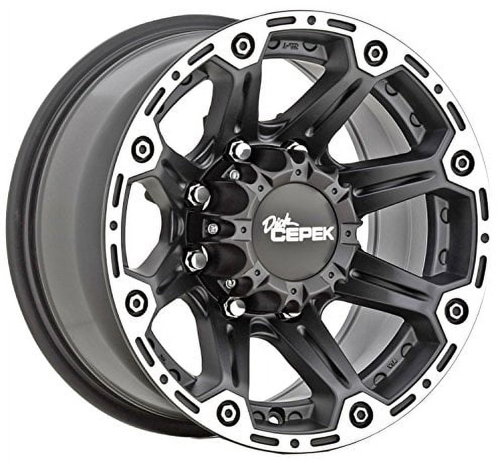 シロクマ eフックプチRM 黒 C-7U Dick Cepek Torque Flat Black Wheel with Machined Accents (17x8.5