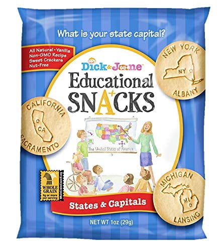 Dick & Jane States & Capitals Educational Snack Crackers, 1 Ounces, 120 Per Case