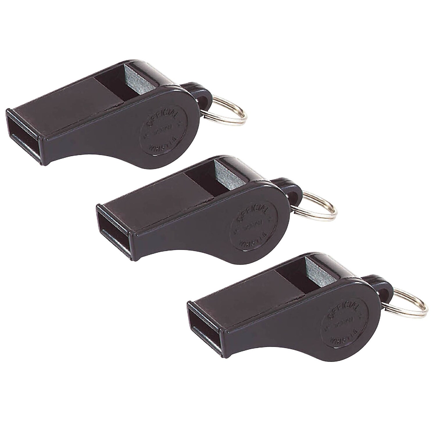 Dick Martin Sports MASP20-3 1.75 in. Whistle Small Plastic, Black - 12 Per Pack - Pack of 3 - image 1 of 2