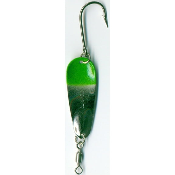 Dick Nite Fishing Spoons Head Equipment, 1/16 oz, Nickel/Green