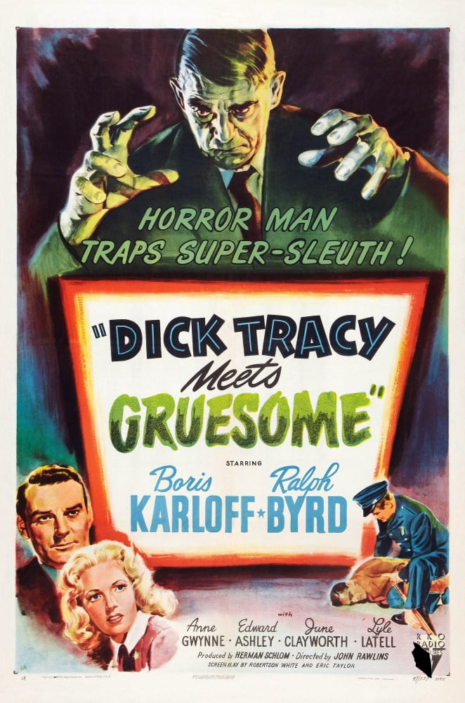 Dick Tracy Meets Gruesome Canvas Art -  (24 x 36)